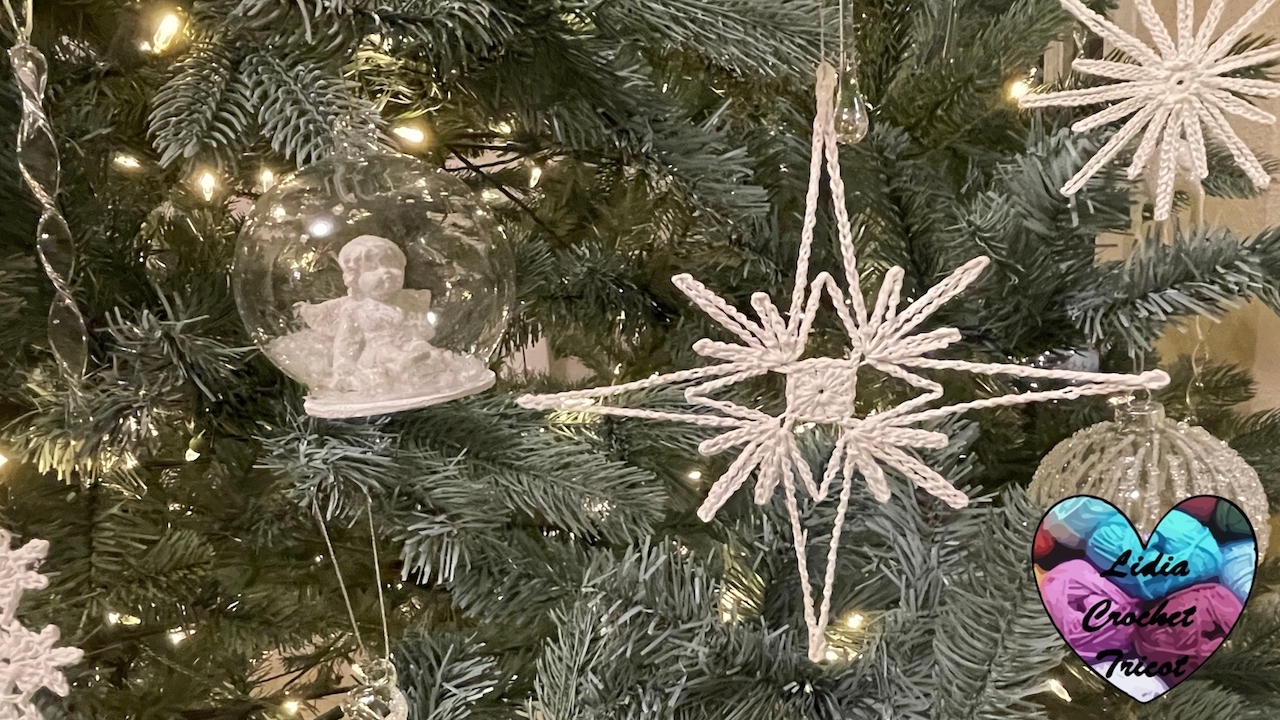 Flocon de neige 2: tutoriel au crochet par Lidia Crochet Tricot
