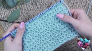 Point gaufre tricot Lidia Crochet Tricot