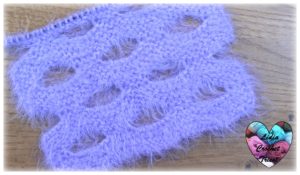 Point tricot vagues ajourées Lidia Crochet Tricot