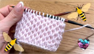 Point tricot nid d'abeilles Lidia Crochet Tricot