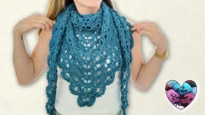 Châle Zéphyr crochet Lidia Crochet Tricot